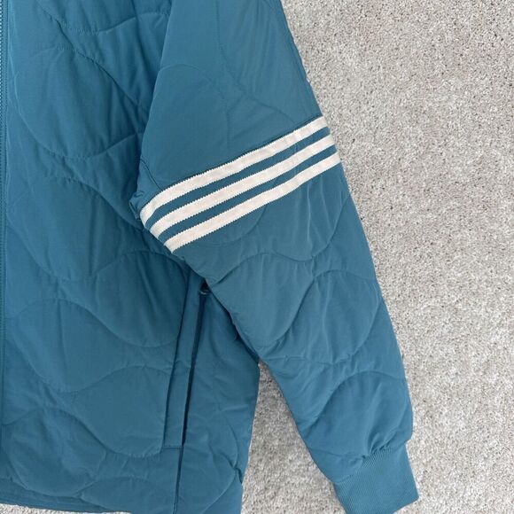 Adidas‎ Neuclassics Quilted Jacket NWT Men's Medium Arctic Fusion Full Zip Coat - Picture 7 of 16